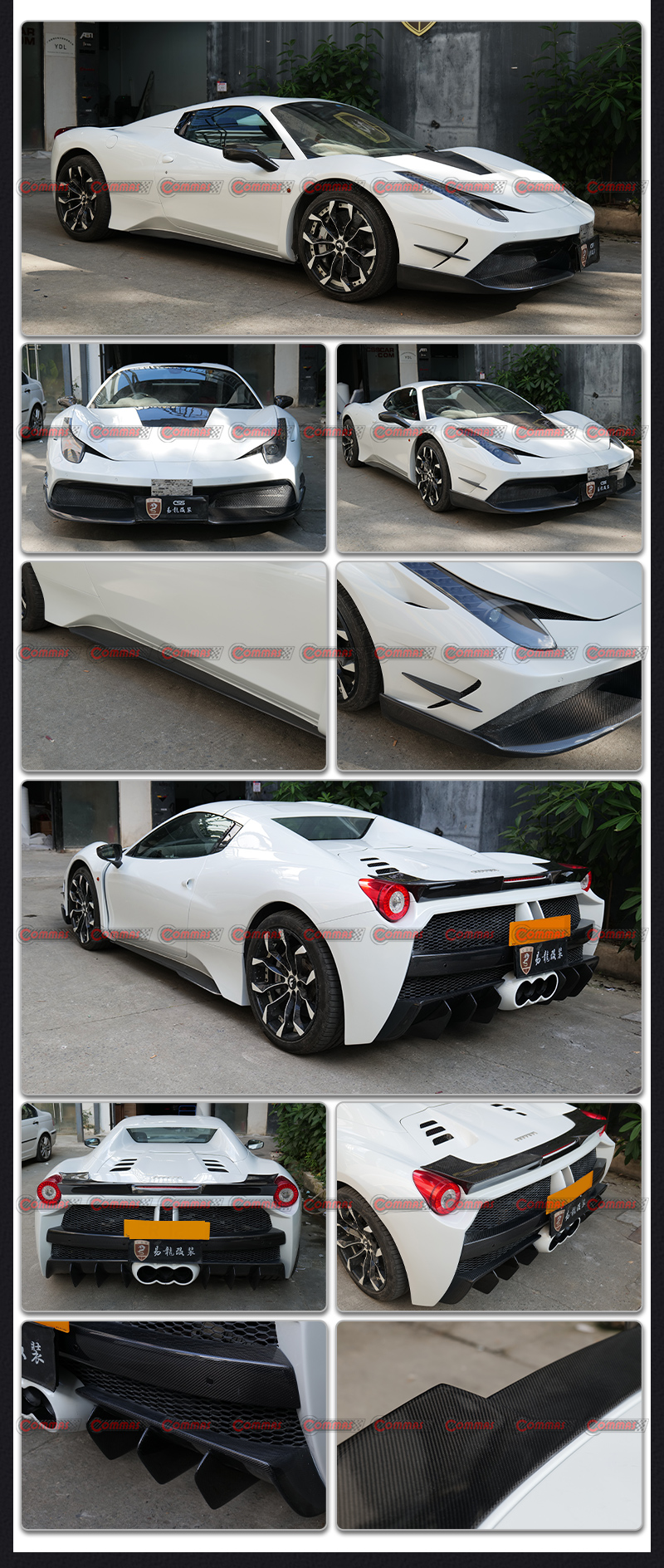 kit de carroceria ferrari 458 misha