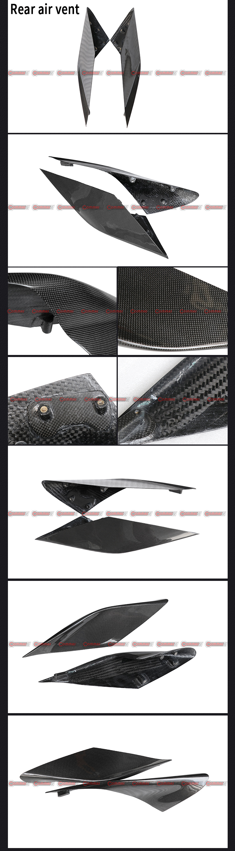 Ventila&ccedil;&atilde;o de ar traseira para Ferrari F8