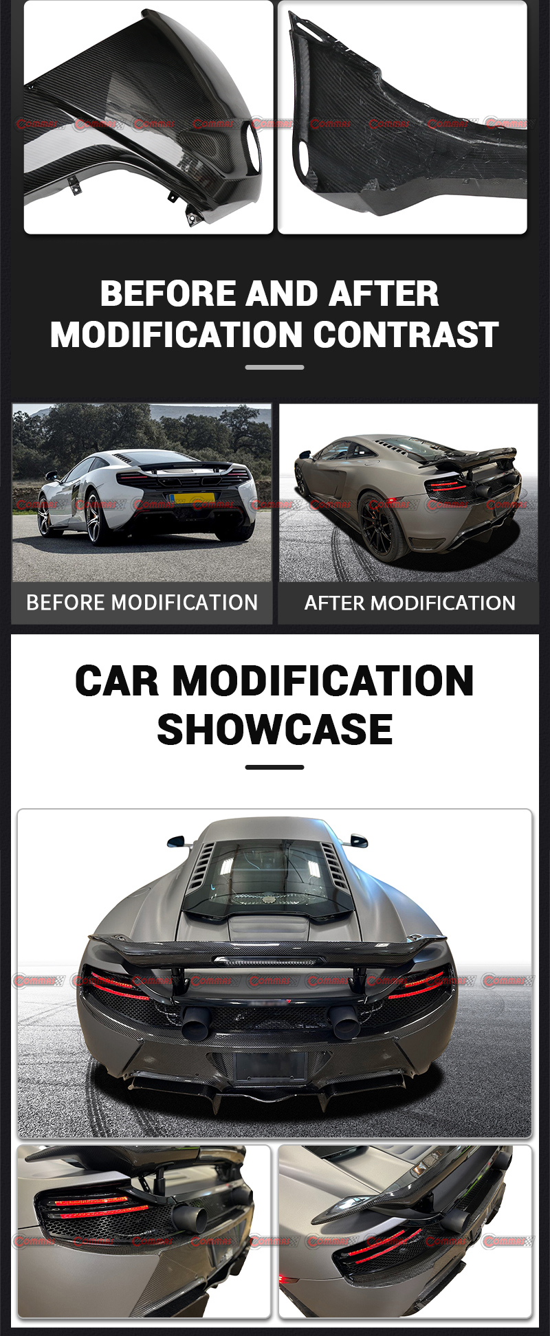 vorsteiner mclaren mp4 650s l&aacute;bio traseiro