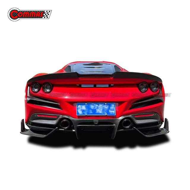 Asa de spoiler traseiro de fibra de carbono estilo Mansory para Ferrari F8