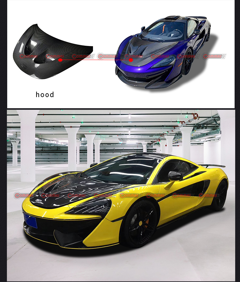 tampa do motor mclaren 540c estilo p1