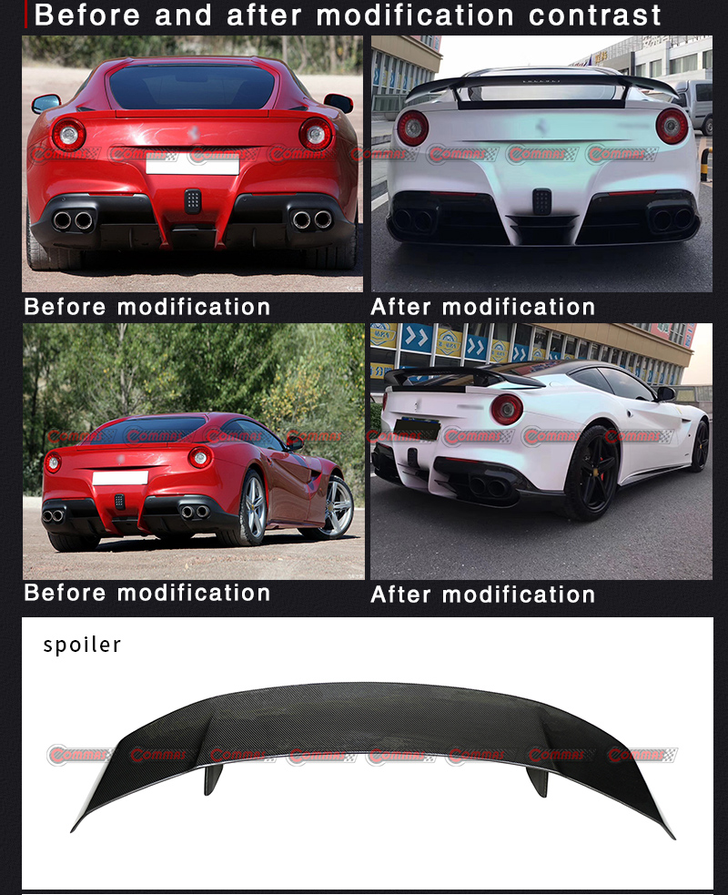  Spoiler traseiro para Ferrari F12