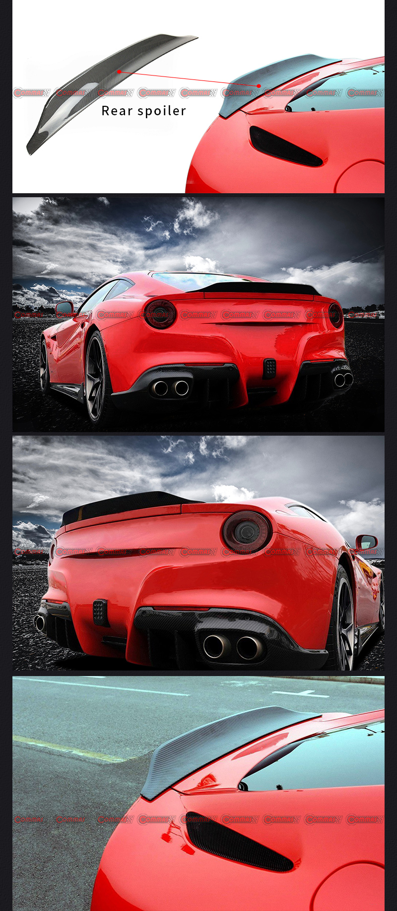  Asa do spoiler traseiro Ferrari F12