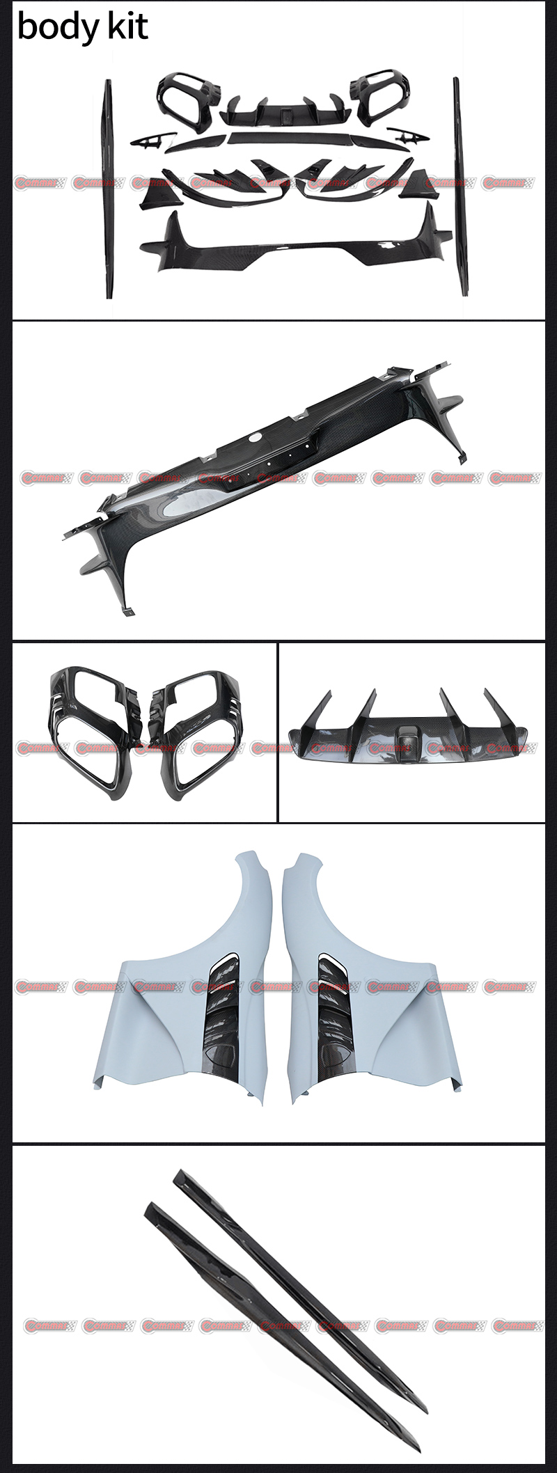 Kit de carroceria pequena Ferrari 812 Mansory 