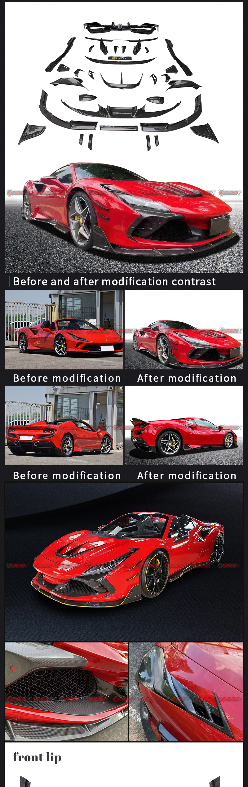 Ferrari F8kit de corpo