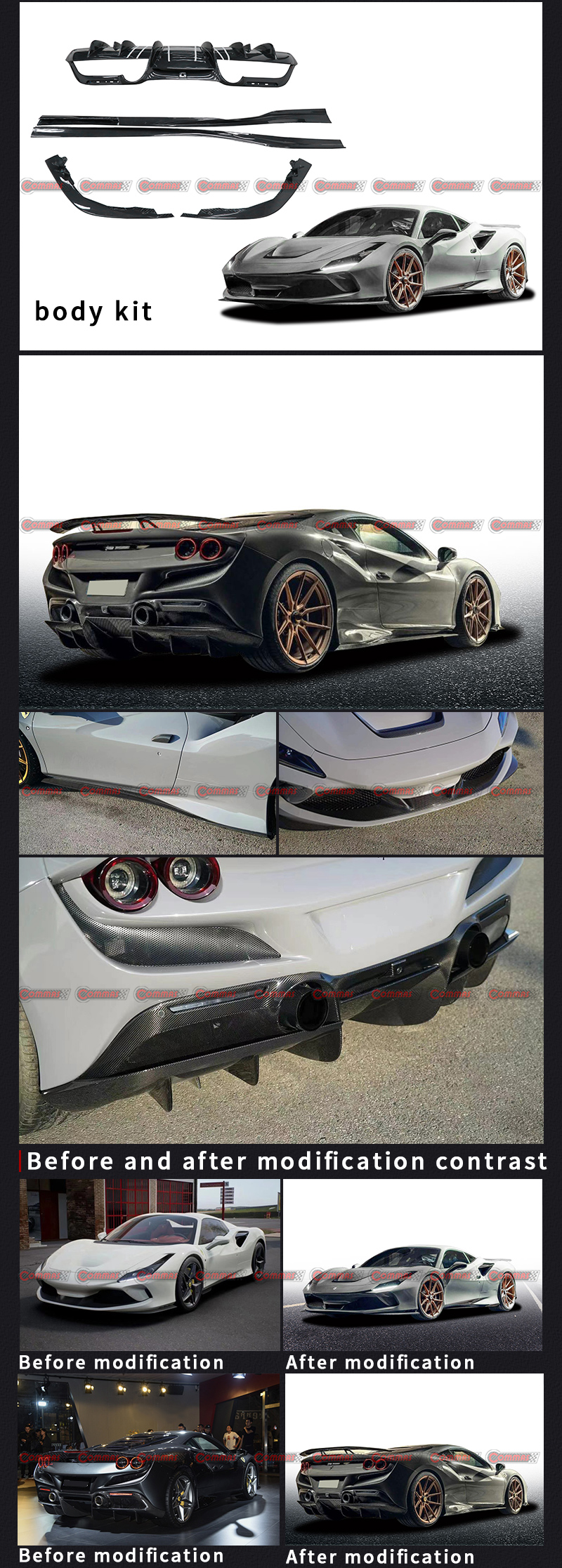 kit de carroceria ferrari f8 novitec