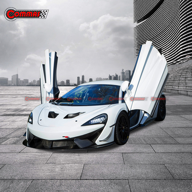 Amortecedor dianteiro de fibra de carbono estilo GT4 para Mclaren 540C 570S