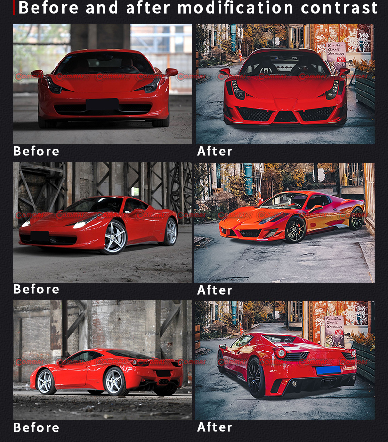 kit de carroceria ferrari 458 mansory