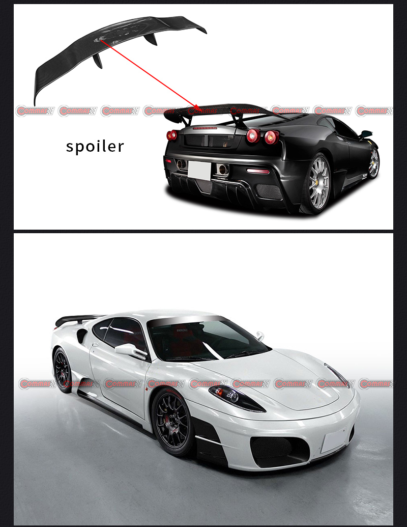 spoiler traseiro velado f430