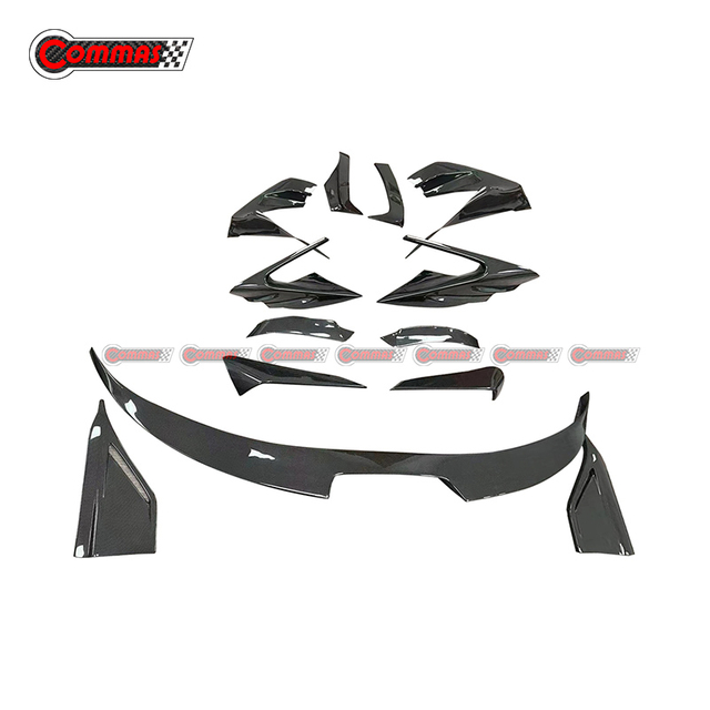 Kit de carroceria de fibra de carbono seco Ferrari F8 Mansory