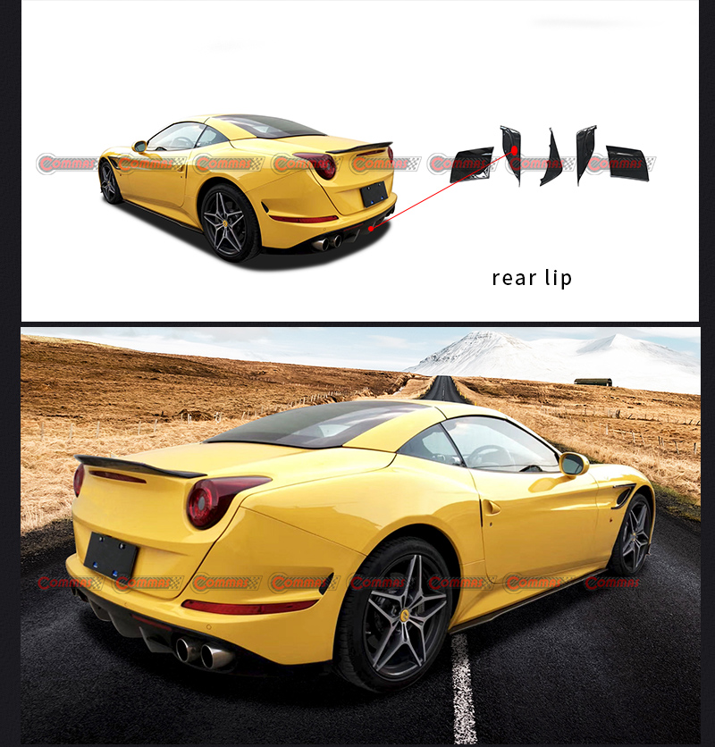 difusor traseiro de carbono ferrari calif&oacute;rnia