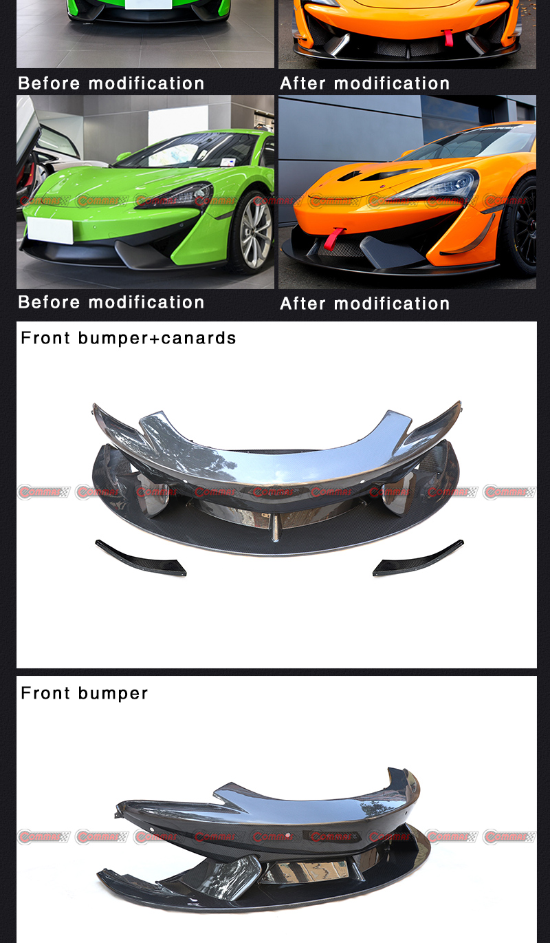 p&aacute;ra-choque dianteiro estilo mclaren 540c gt4