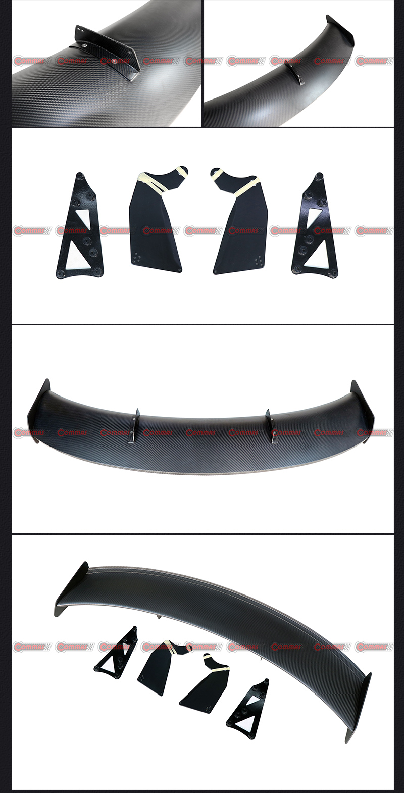 spoiler traseiro mclaren 540c estilo gt4