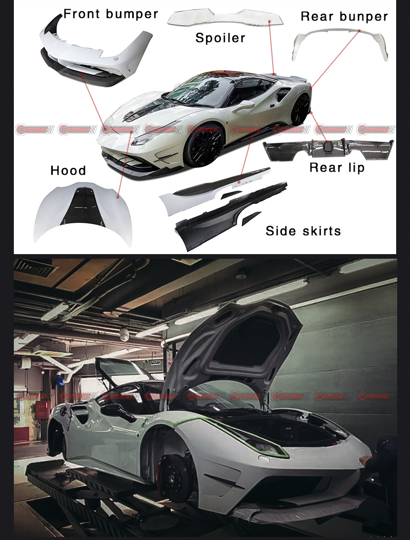 kit de carroceria ferrari 488 misha