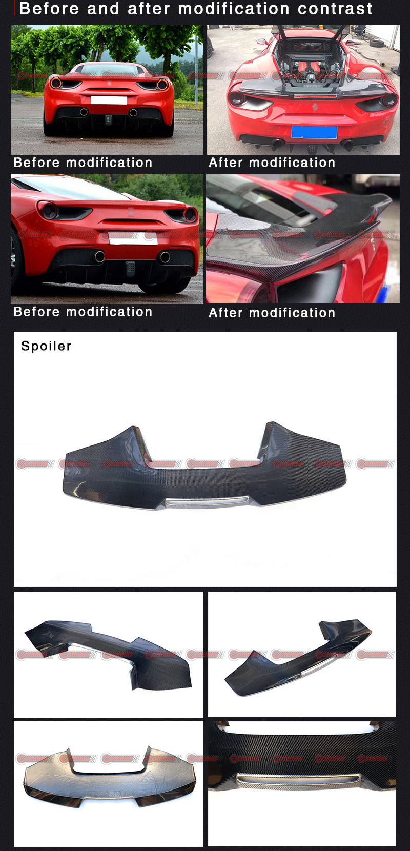 asa traseira f488 misha