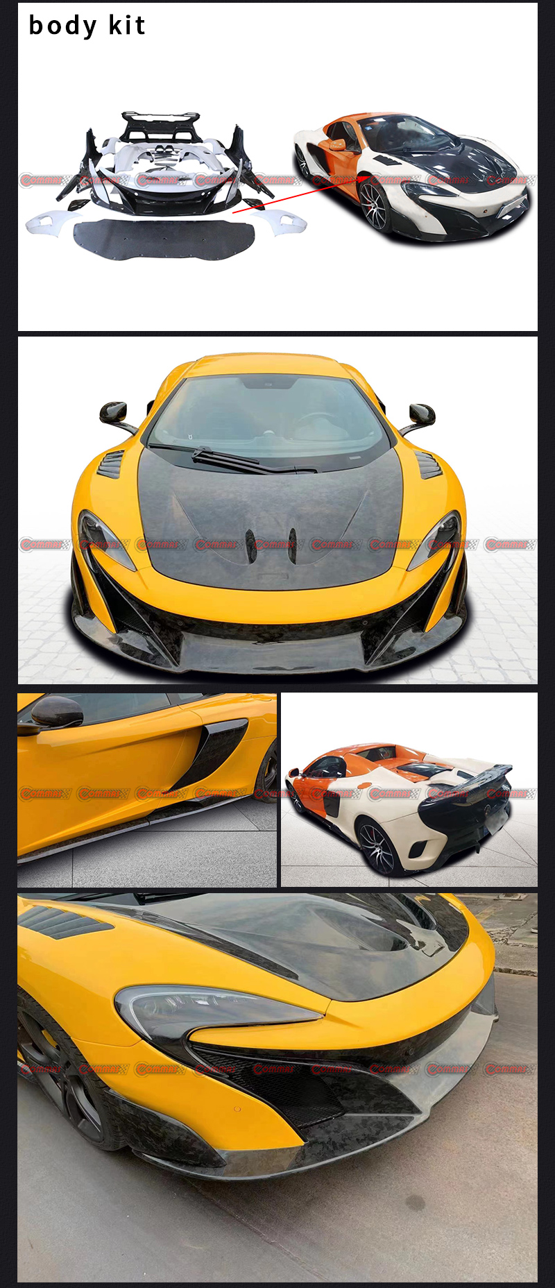 kit de carroceria mclaren mp4 650s 675lt