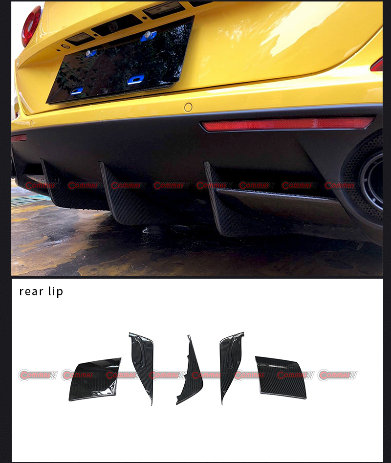 ferrari calif&oacute;rnia l&aacute;bio traseiro de carbono