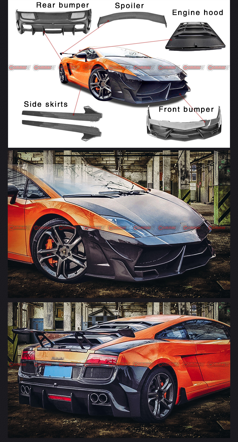Kit de carroceria lambroghini gallardo estilo lp700