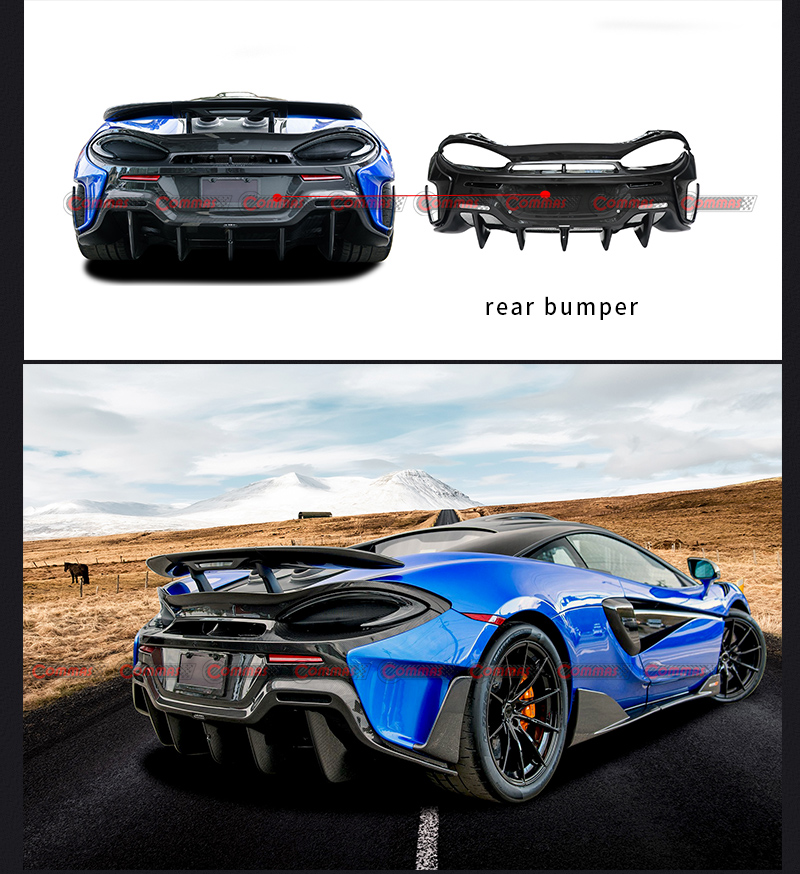 p&aacute;ra-choque traseiro mclaren 600lt