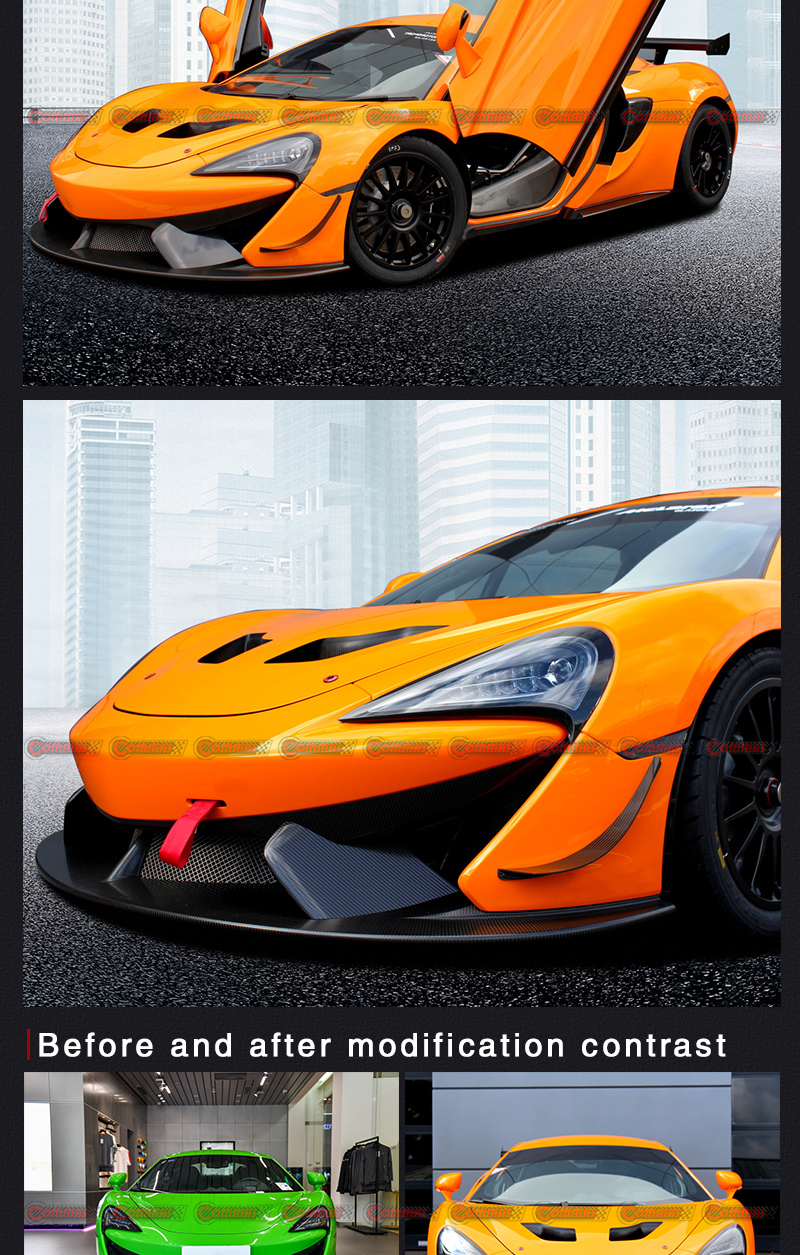 p&aacute;ra-choque dianteiro estilo gt4 mclaren 570s