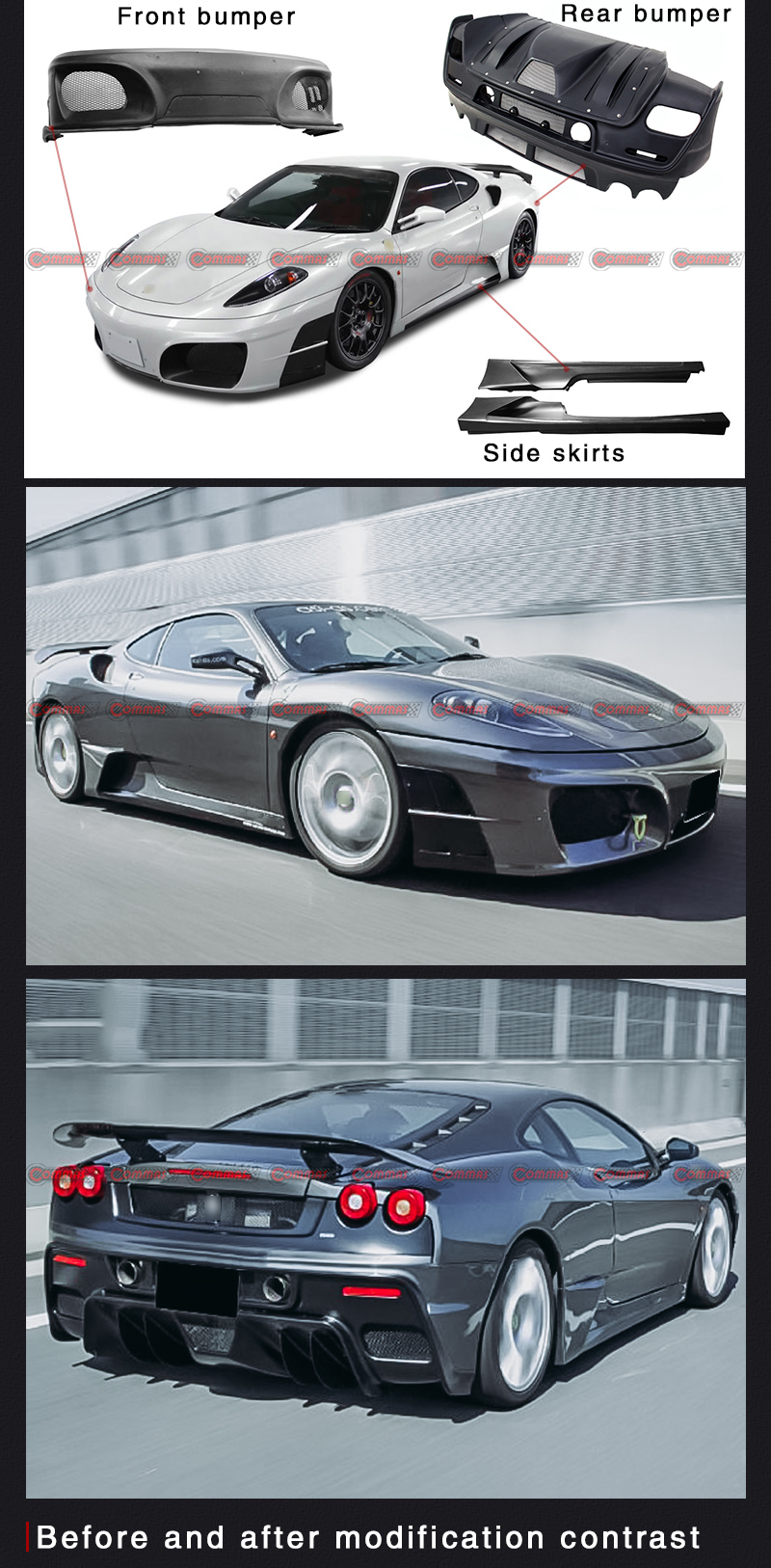 kit de carroceria f430 ASI