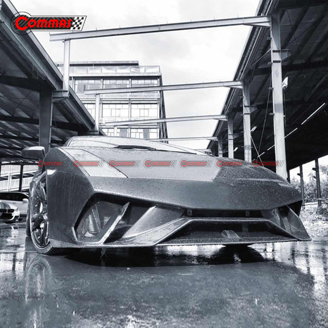 Kit de corpo de para-choque dianteiro em fibra de carbono estilo desempenho para Lambroghini Gallardo LP550 LP560 LP570