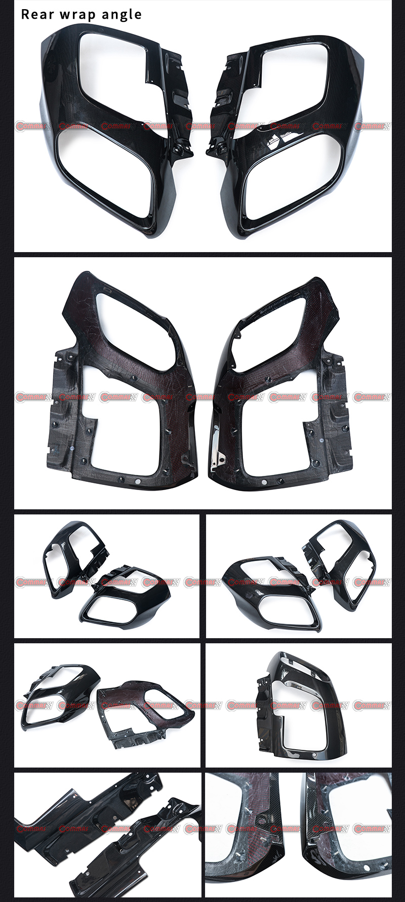 &acirc;ngulo de envolt&oacute;rio traseiro para Ferrari 812