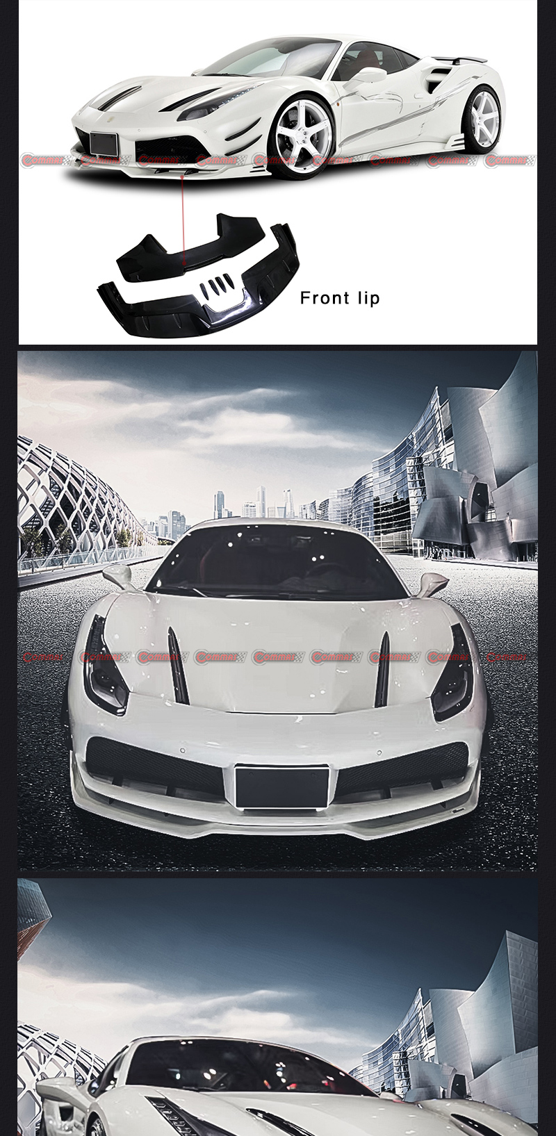 ferrari 488 rowen l&aacute;bio dianteiro