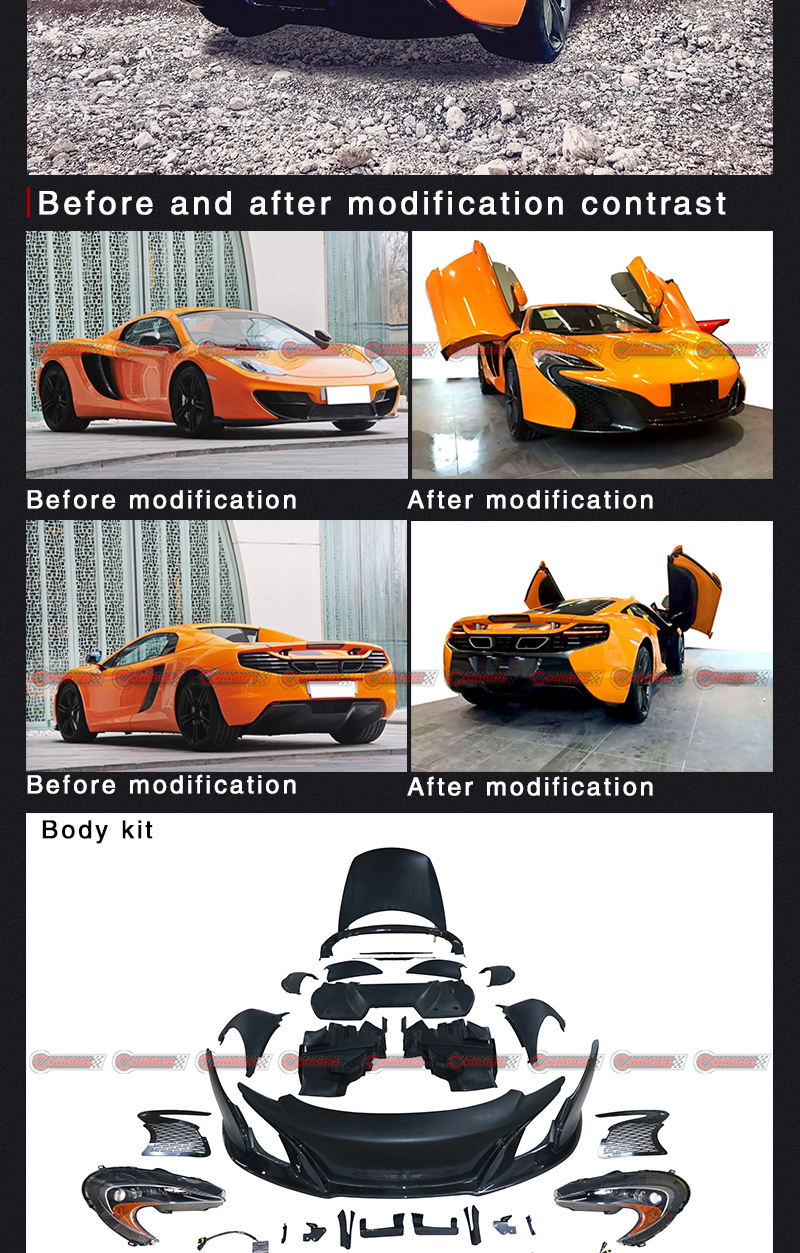 kit de carroceria mclaren mp4 upgrade 650s