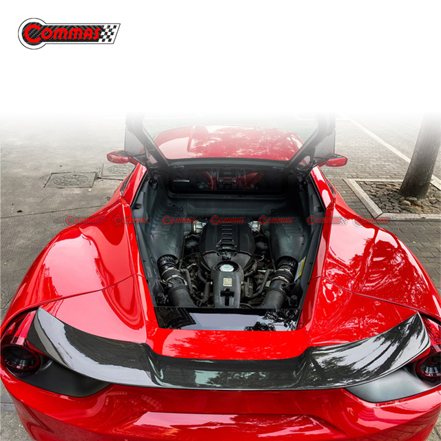 Spoiler traseiro de fibra de carbono estilo Vorsteiner para Ferrari 488