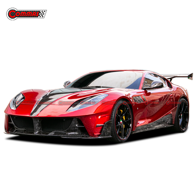 Pára-choques laterais de fibra de carbono estilo Mansory para Ferrari 812
