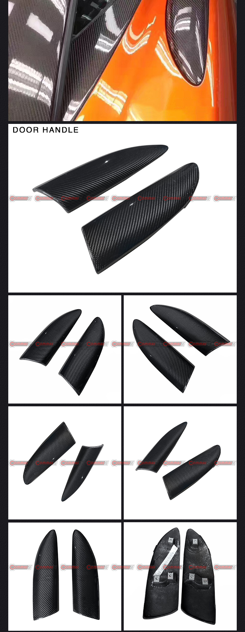 ma&ccedil;anetas de fibra de carbono mclaren