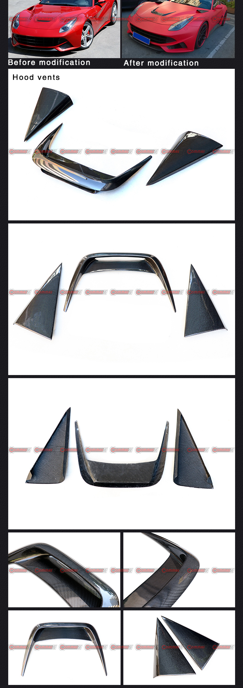  Aberturas de cap&ocirc; para Ferrari F12