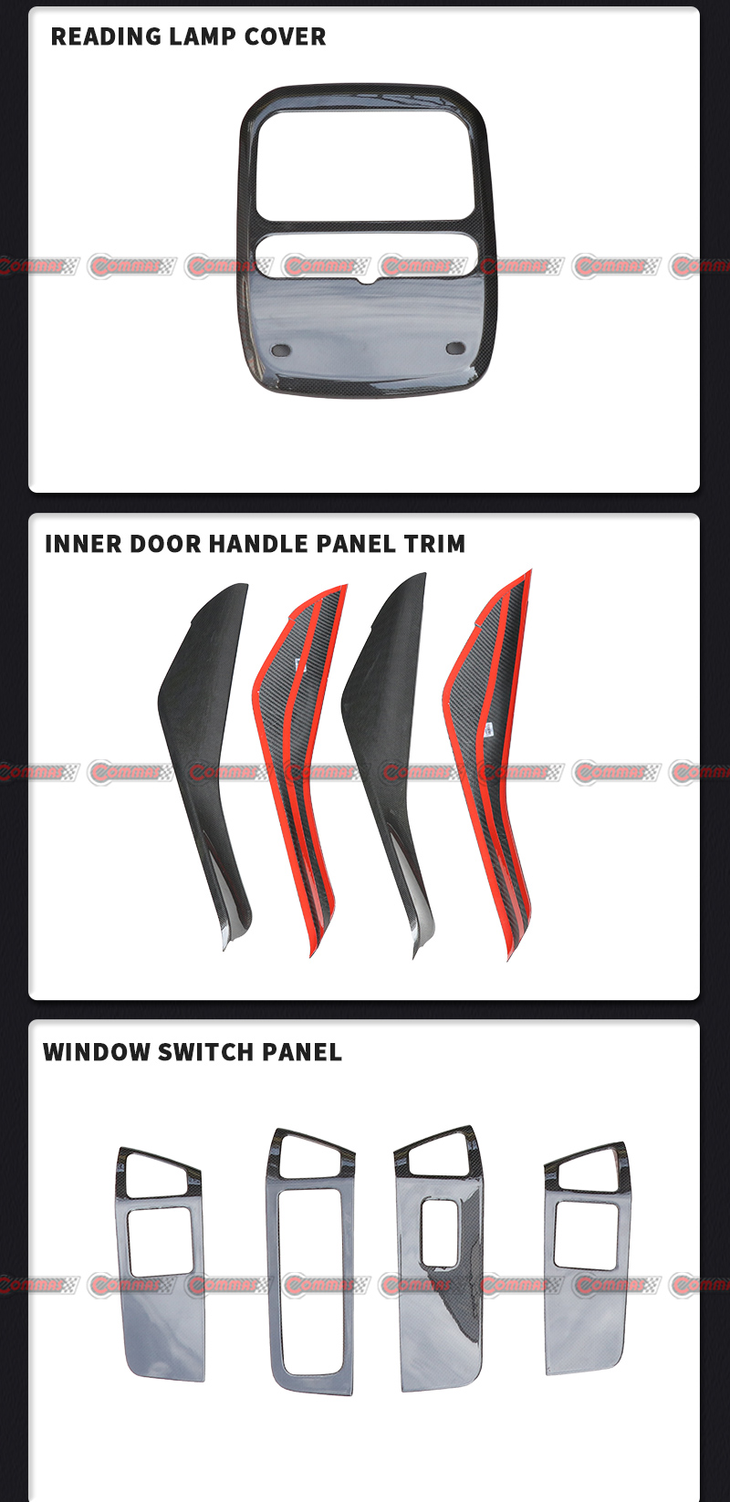 acess&oacute;rios interiores estilo oem para lutos eleter