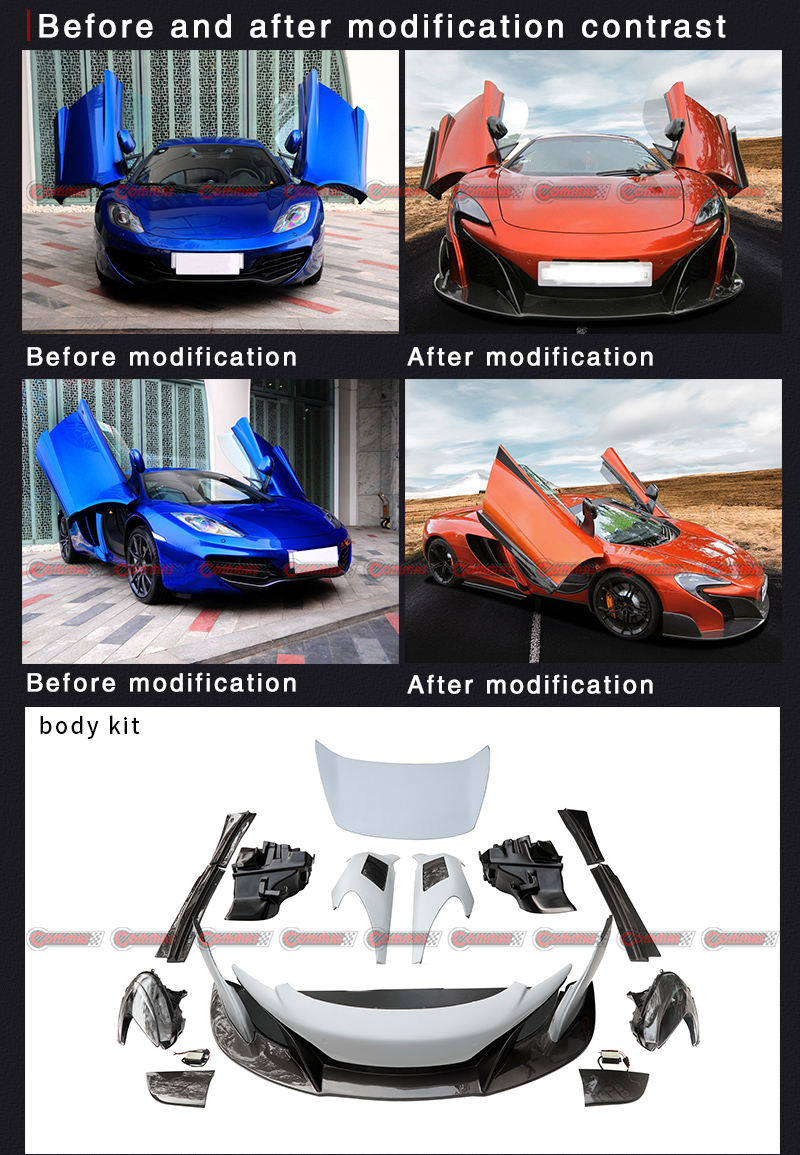 kit de carroceria mclaren mps12c para 675lt