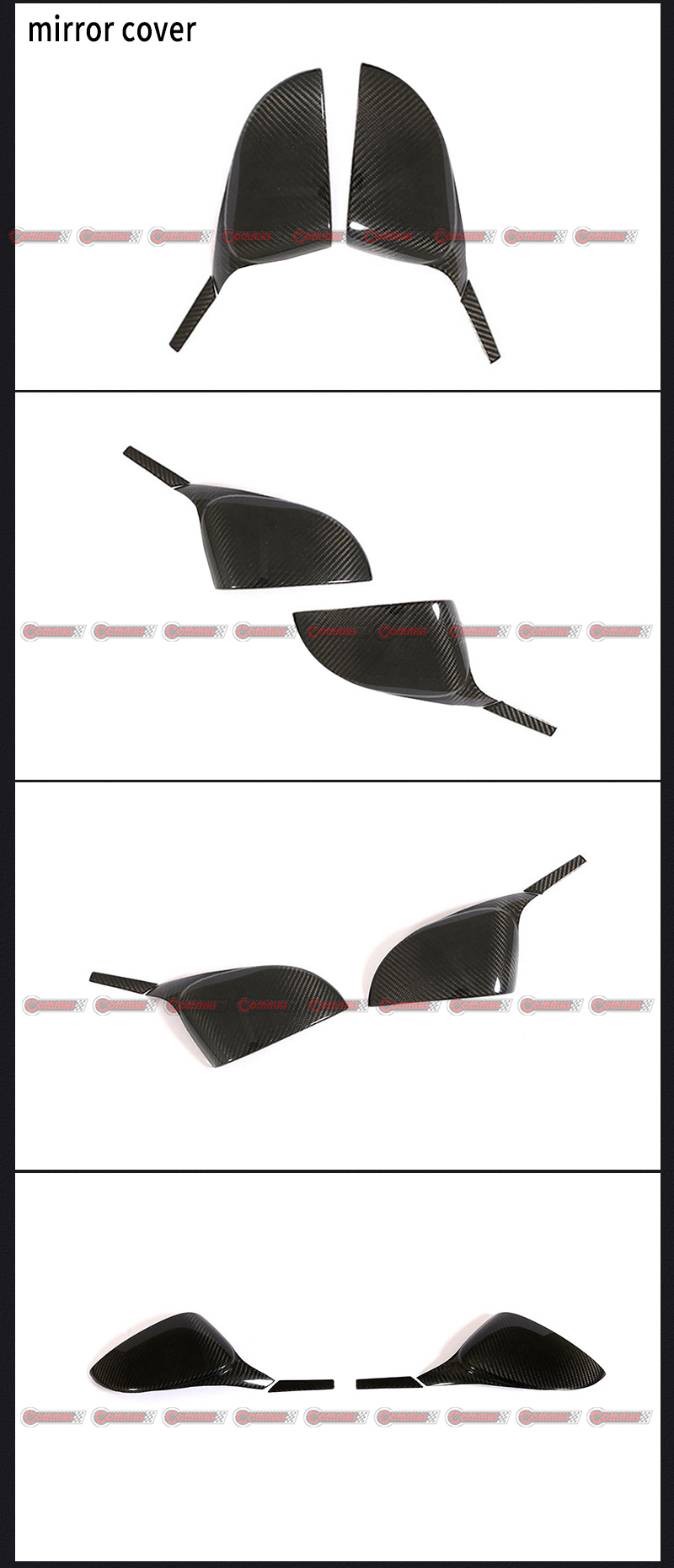 capa retrovisor ferrari 458