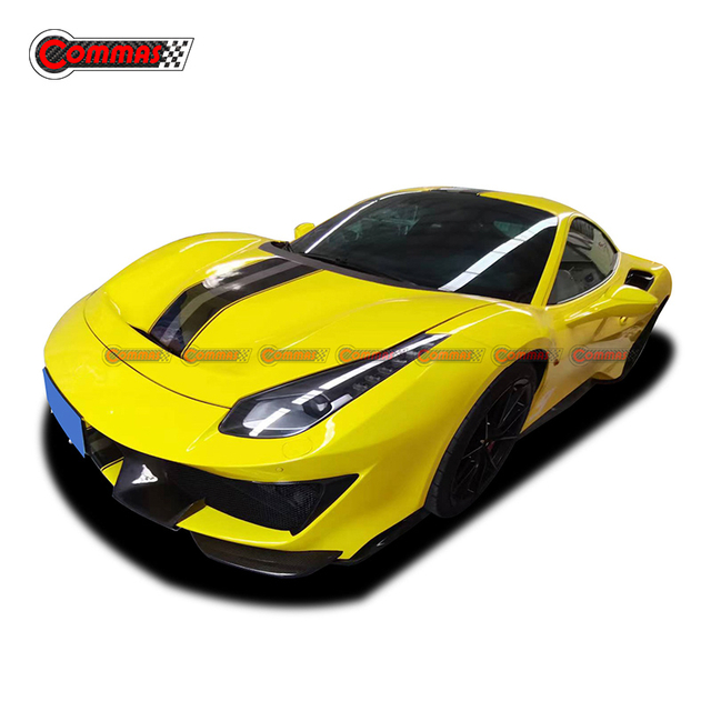 Kit de carroceria de meio carbono estilo Pista para Ferrari 488