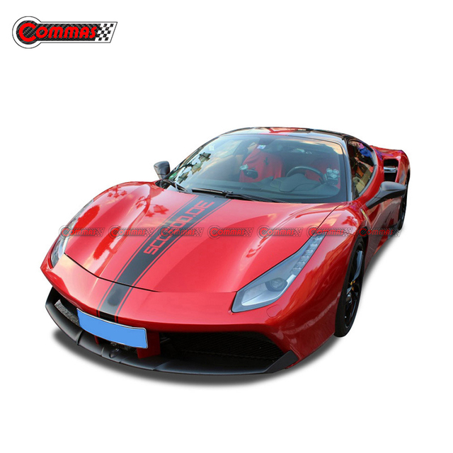 Kit de corpo de fibra de vidro de fibra de carbono estilo Capristo para Ferrari 488