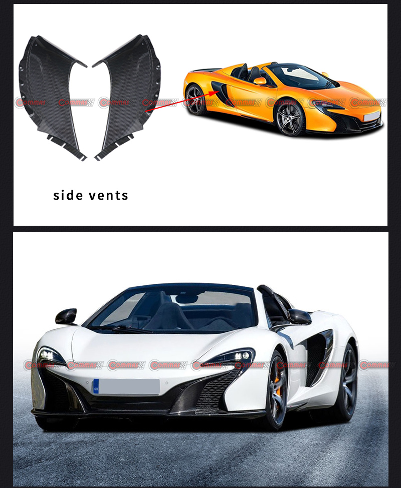 aberturas laterais oem mclaren 650s