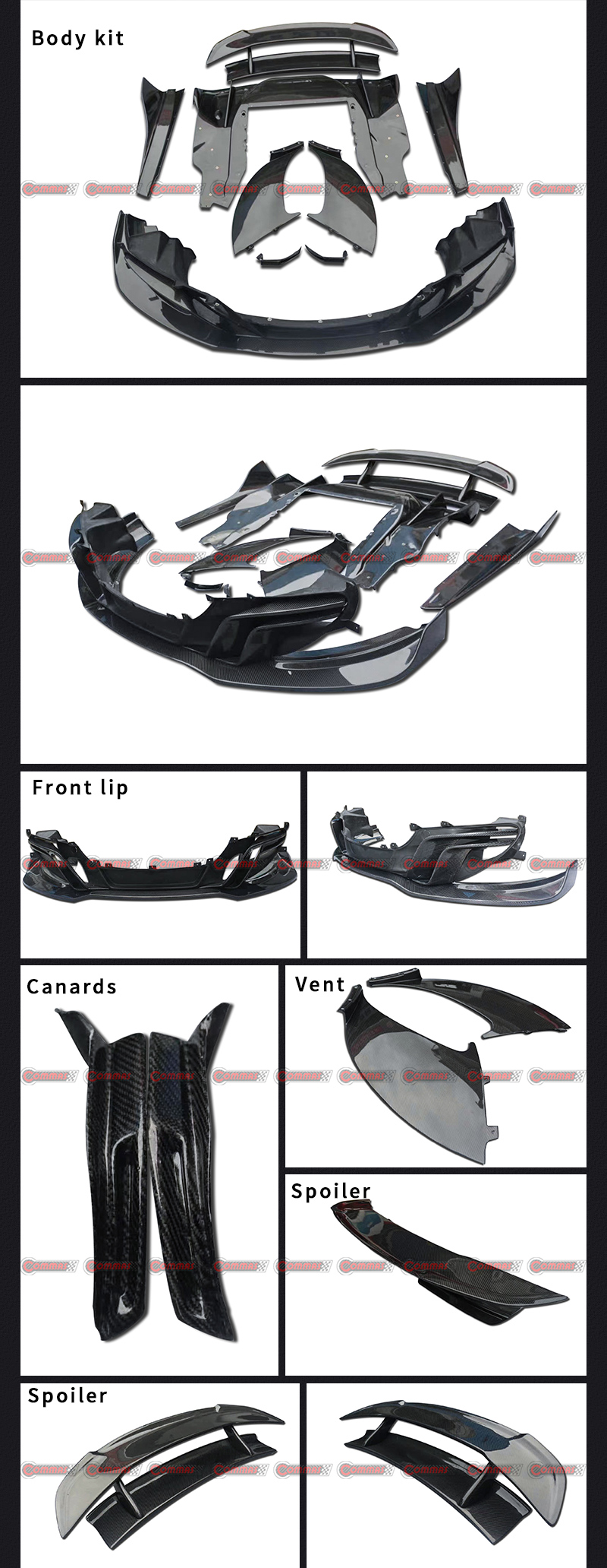 kit de carroceria estilo mclaren mp4 dmc