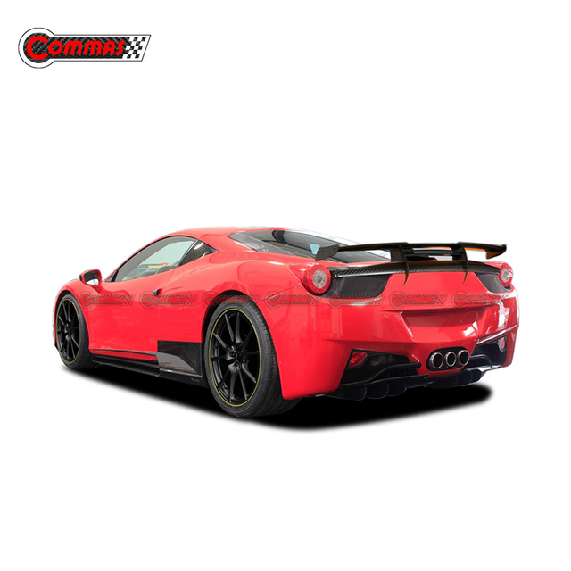 Spoiler traseiro de fibra de carbono estilo Mansory para Ferrari 458