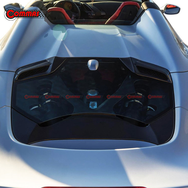Capô do motor estilo Capristo para Ferrari 488 GTB Spider