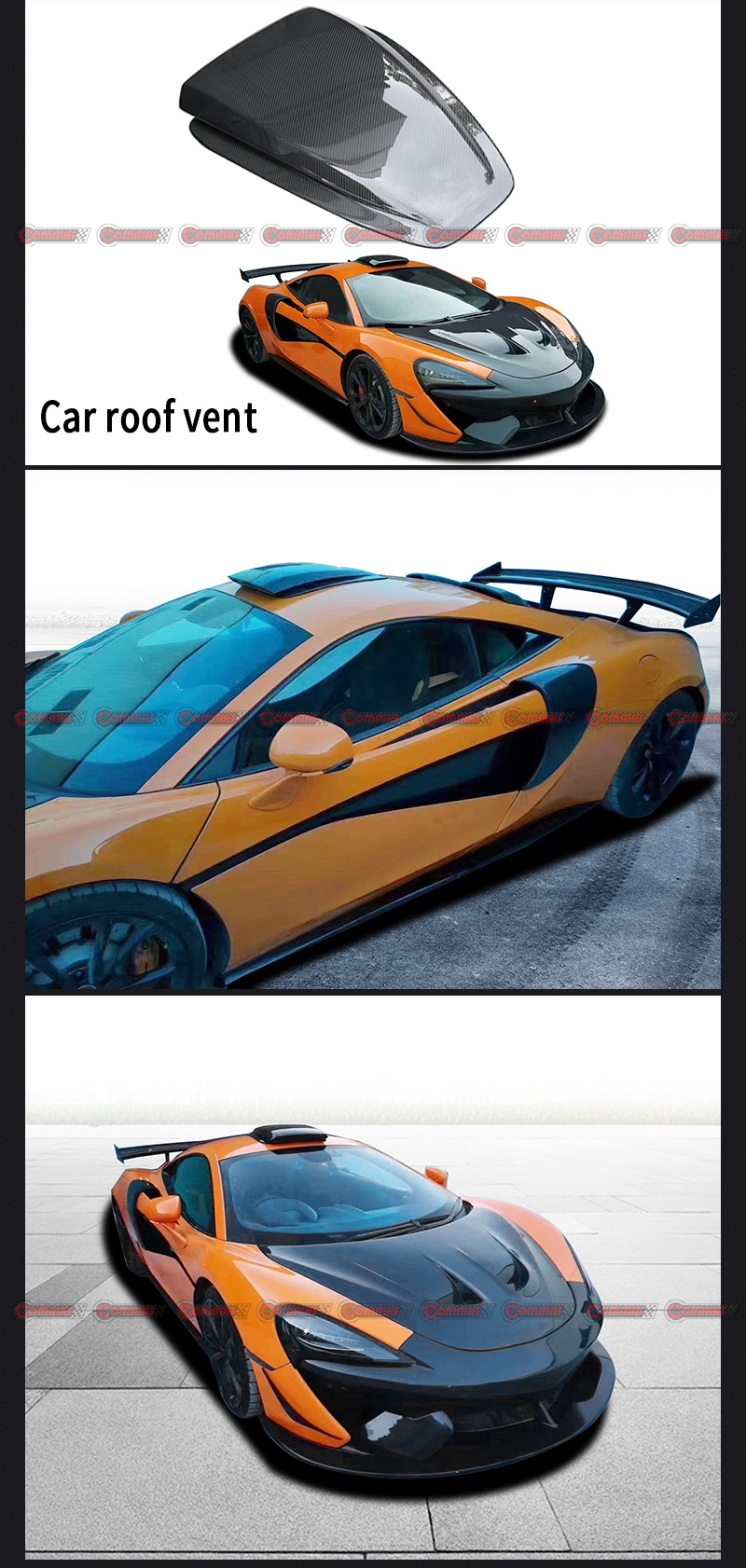 ventila&ccedil;&atilde;o de teto novitec mclaren 540S