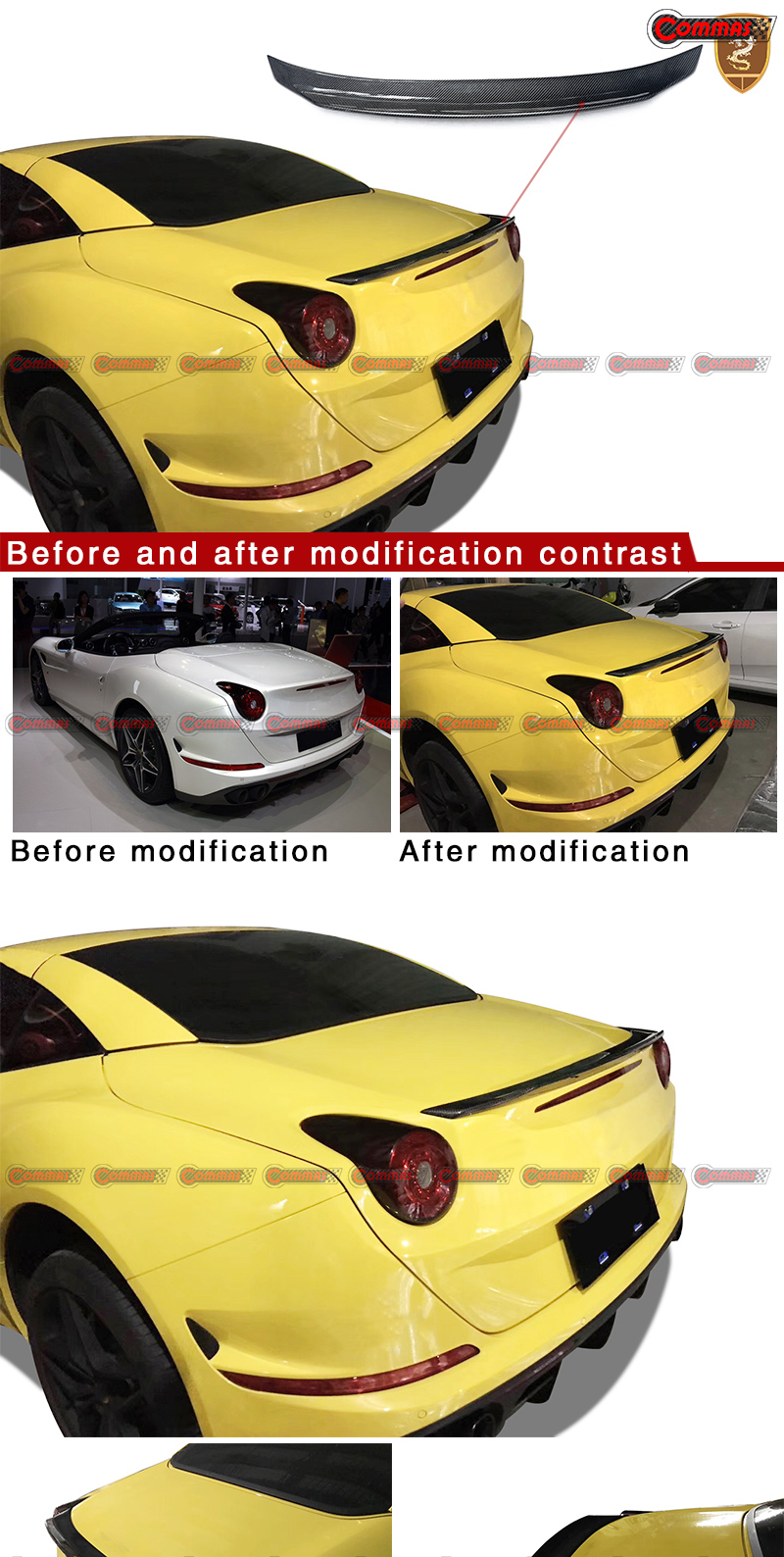 spoiler traseiro ferrari calif&oacute;rnia