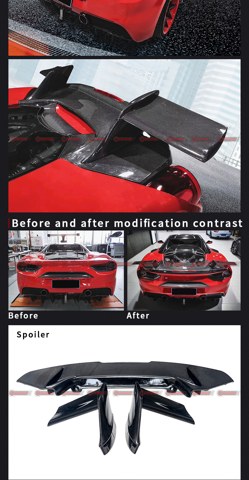 spoiler traseiro da mans&atilde;o f488