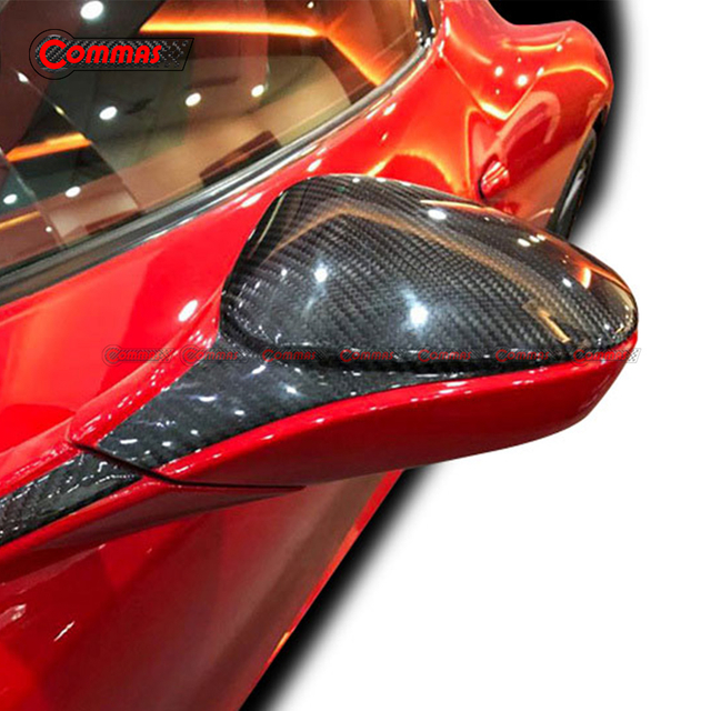 Capa de espelho retrovisor de fibra de carbono para Ferrari 458