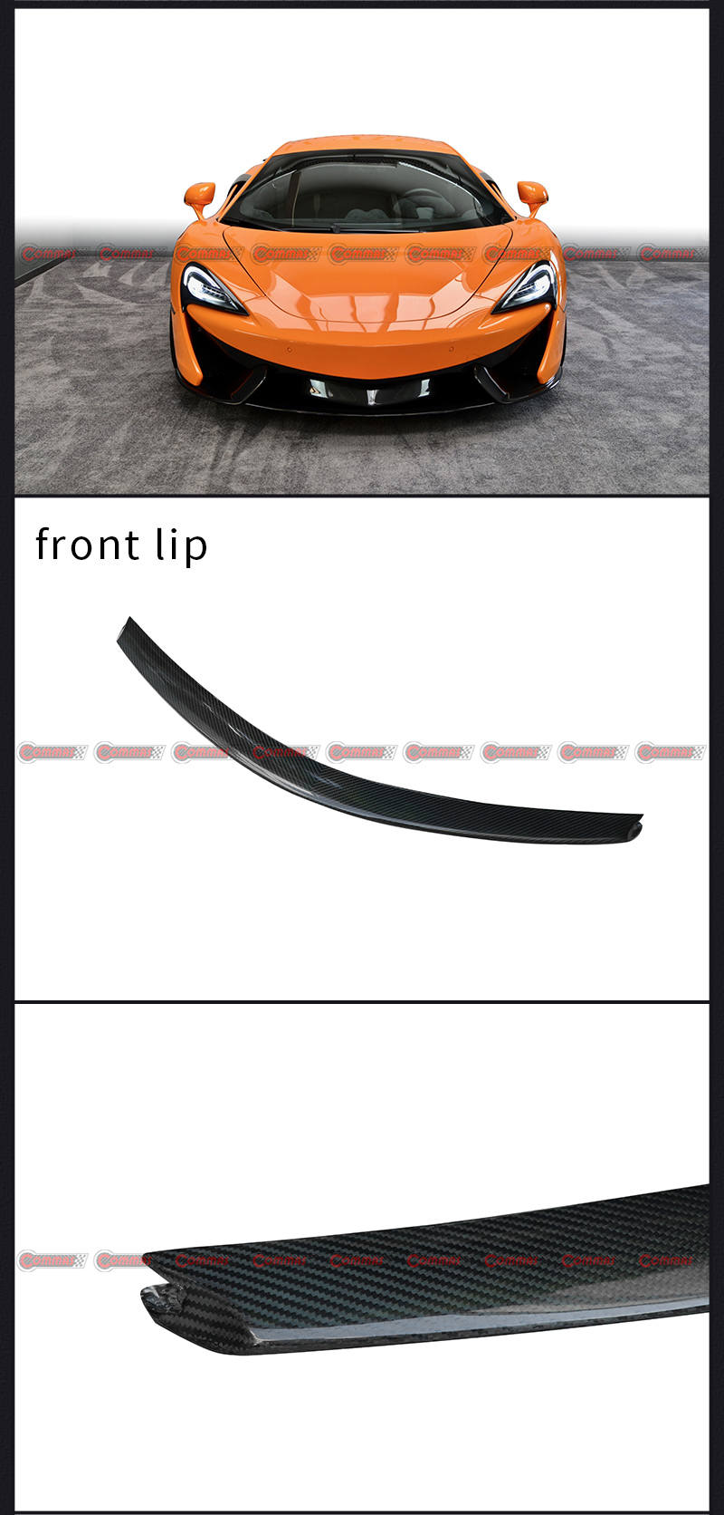 l&aacute;bio dianteiro novitec mclaren 540c