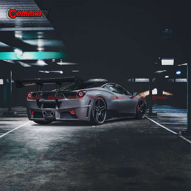 Spoiler traseiro de fibra de carbono estilo SVR para Ferrari 458