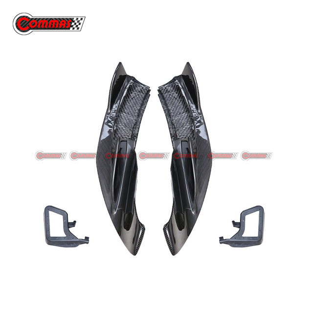 Canard divisor frontal de fibra de carbono estilo Vorsteiner para Mclaren 540C 570S