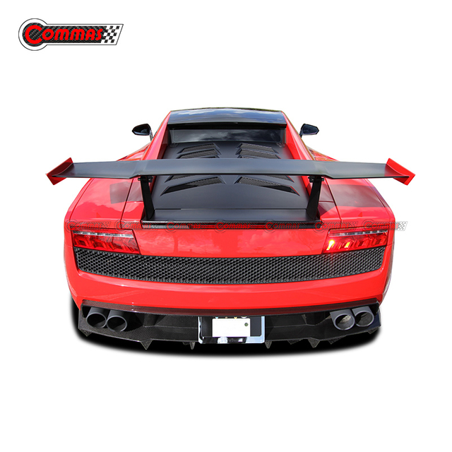 Asa de spoiler traseiro de fibra de carbono estilo RZ para Lambroghini Gallardo LP540 LP550 LP560